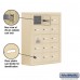 Salsbury Cell Phone Storage Locker - with Front Access Panel - 5 Door High Unit (8 Inch Deep Compartments) - 15 A Doors (14 usable) - Sandstone - Surface Mounted - Master Keyed Locks